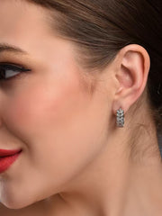 Pure Brilliance Silver Stud Earring