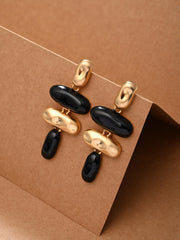 Modern Muse Dual-Tone Drops - Black & Gold