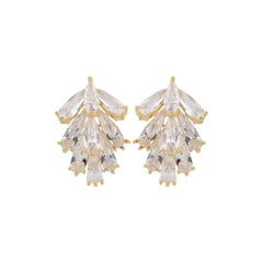 Shrub Shaped Gold Studs