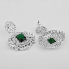 Emerald Green Charm Necklace Set