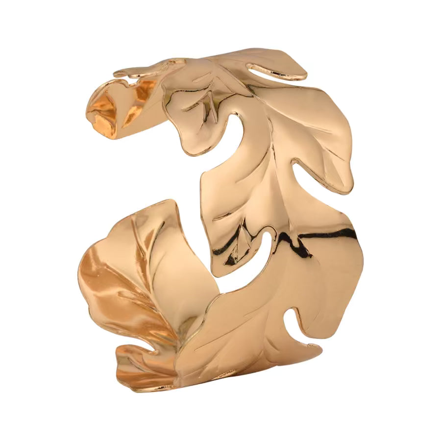Golden Leaf Shape Bangle
