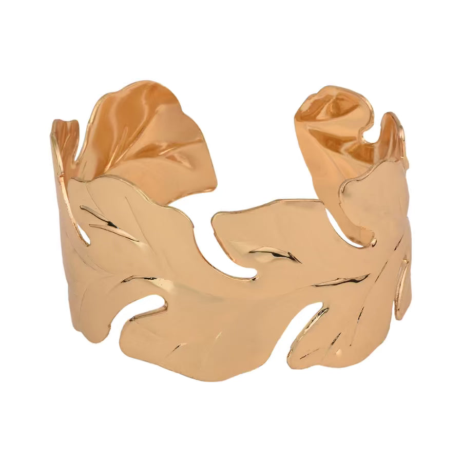 Golden Leaf Shape Bangle
