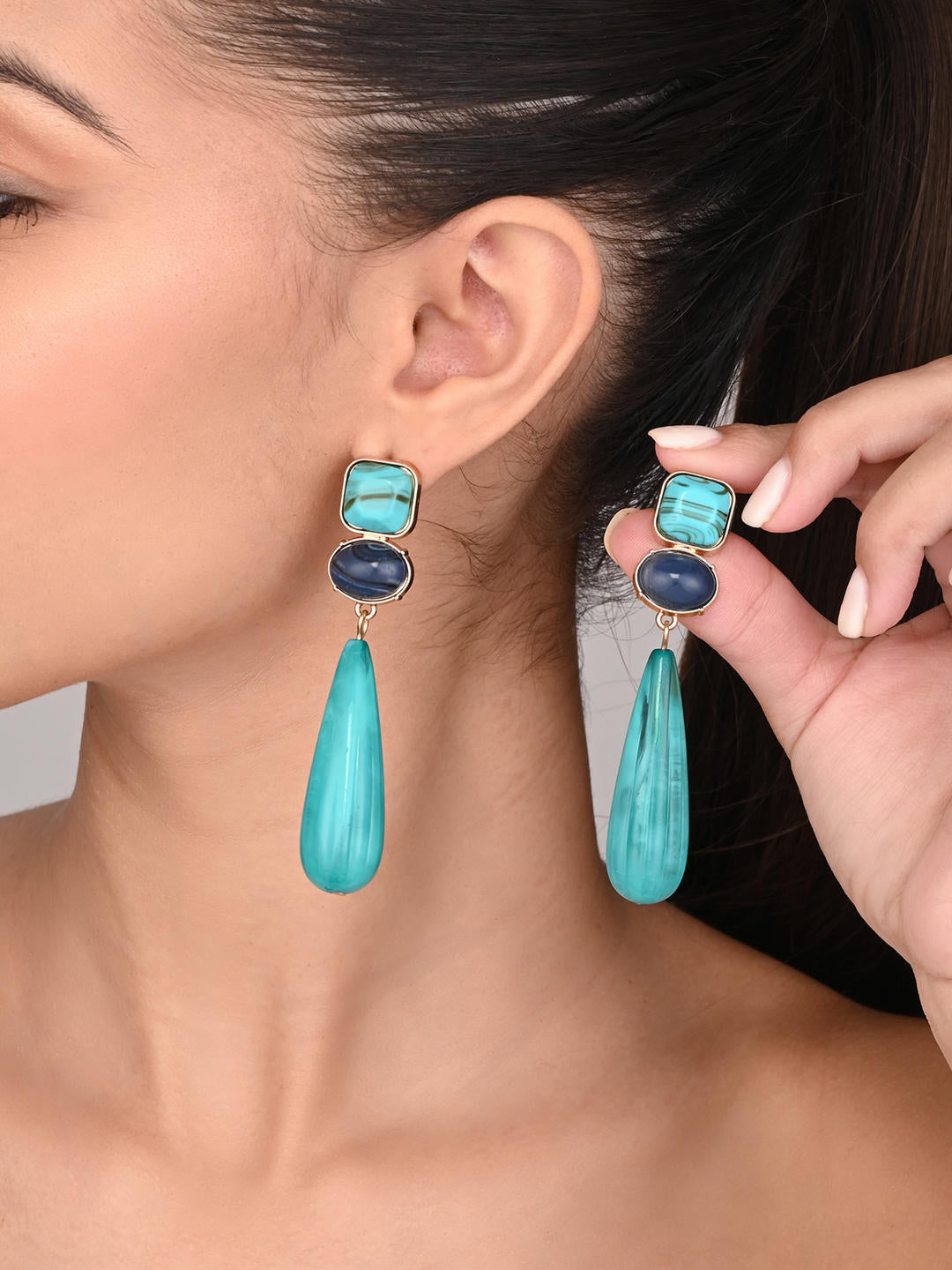 Ocean Echo Drop Earrings