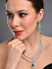 Serene Mint Elegance Necklace Set
