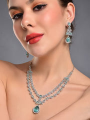 Serene Mint Elegance Necklace Set