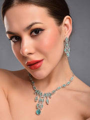 MINT BLOOM SPARKLE NECKLACE SET