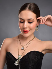 Rustic Uncut Polki Necklace Set