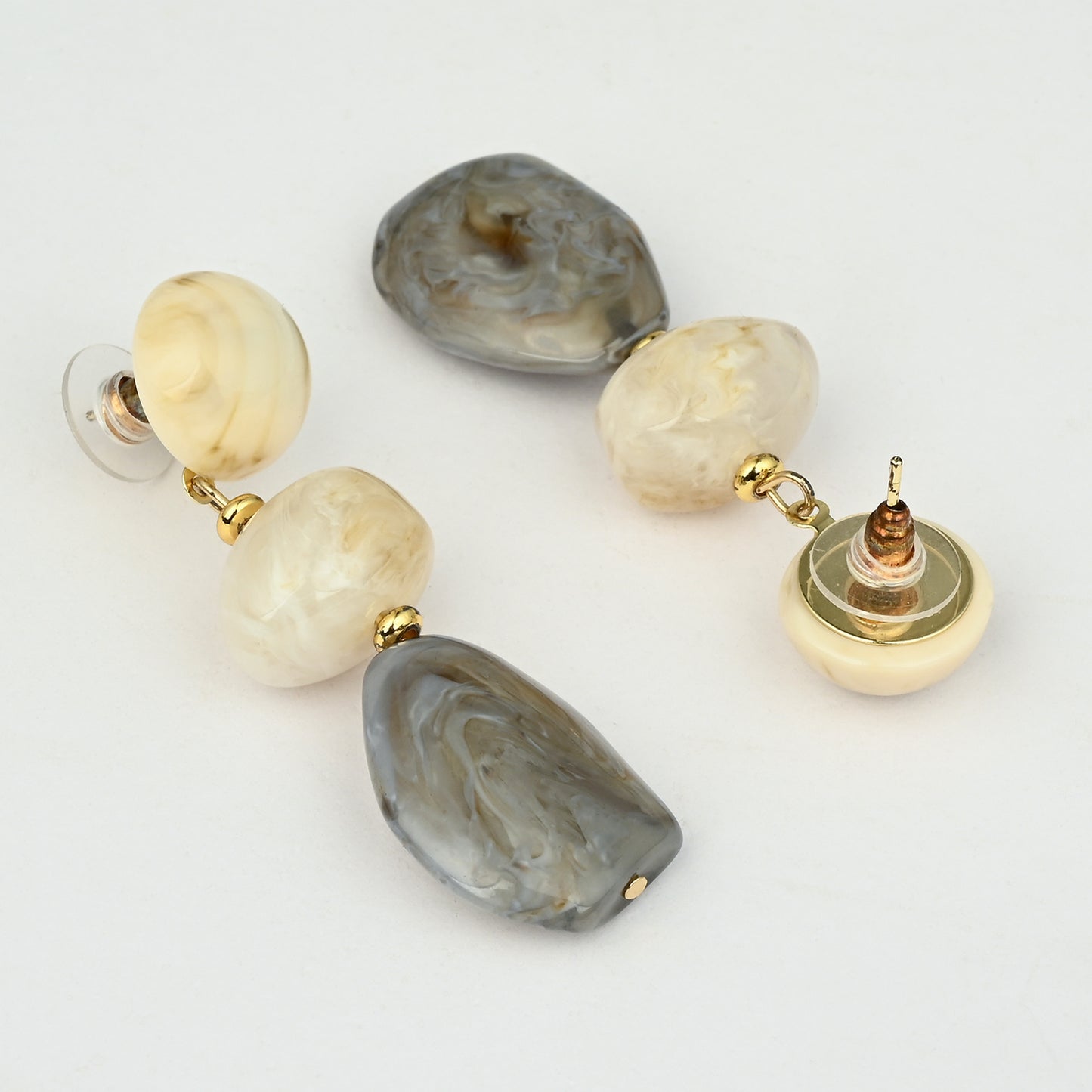 Stone Mist Drop Earring