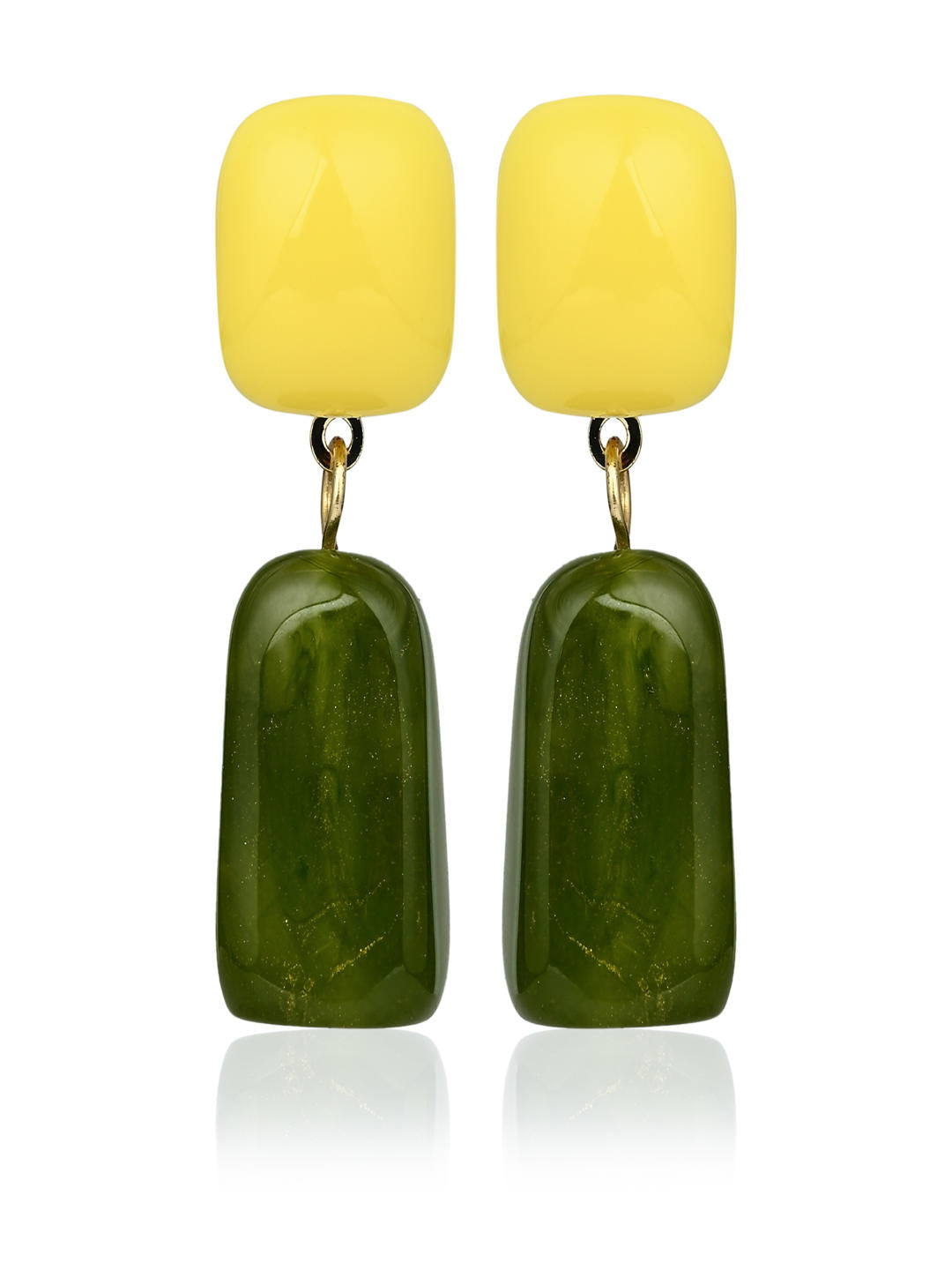 Citrus Moss Drop Earring
