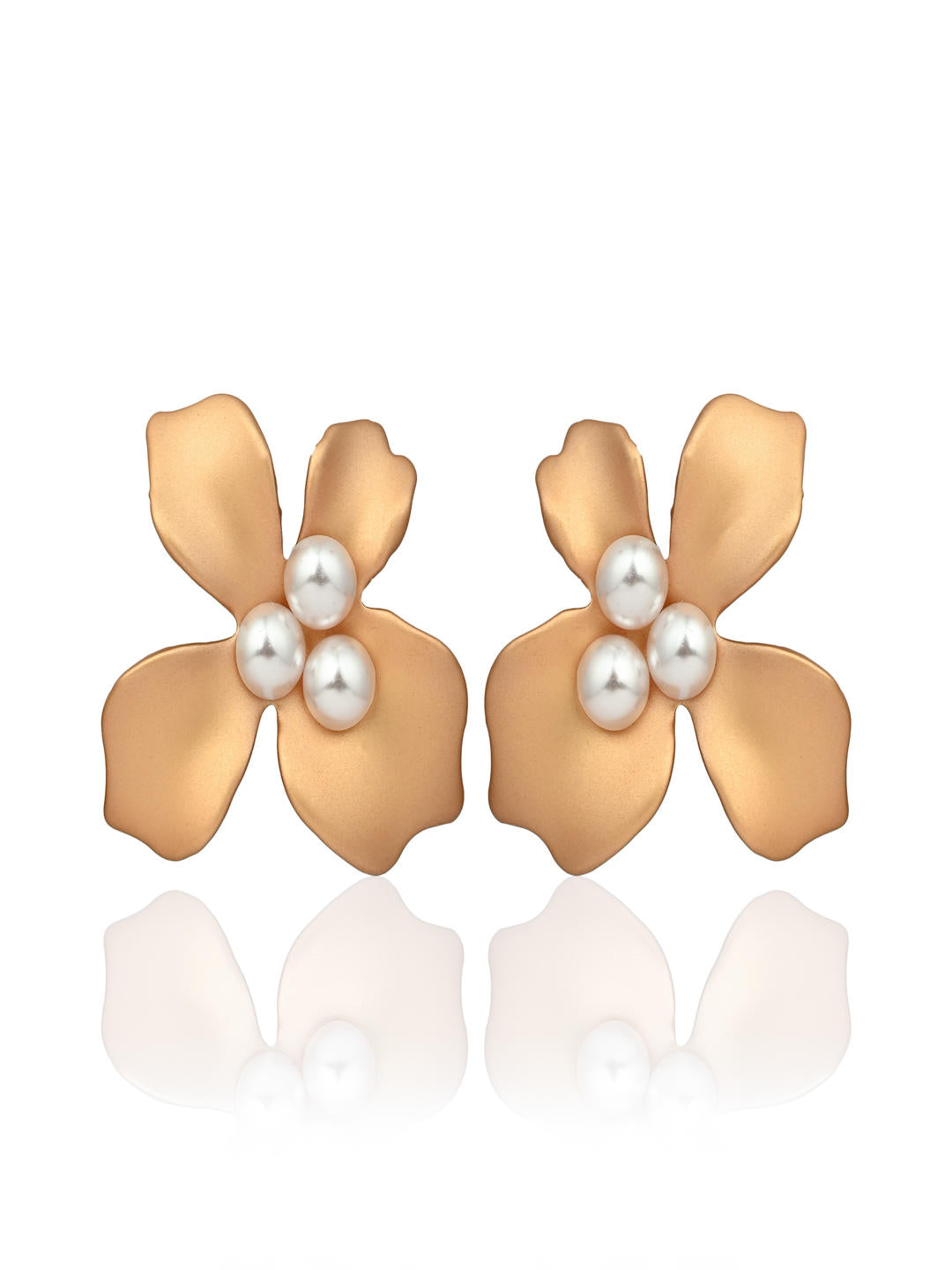 Golden Bloom Stud Earrings