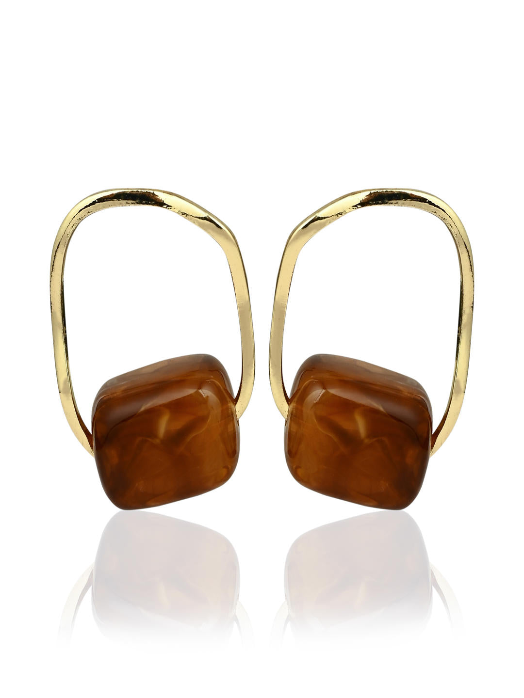 Amber Edge Studs