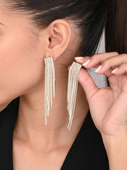 Luxe Linear Fringe Earrings