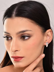 Crystal Leaf Earring