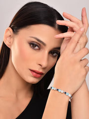 Blue Stone Adjustable Bracelet