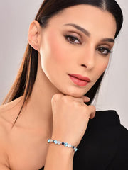 Blue Stone Adjustable Bracelet