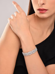 Busy Stone Work Openable Bangle