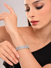 Busy Stone Work Openable Bangle