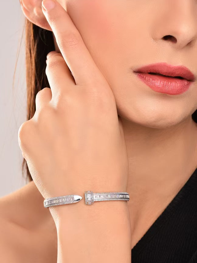 AD Stone Adjustable Bangle