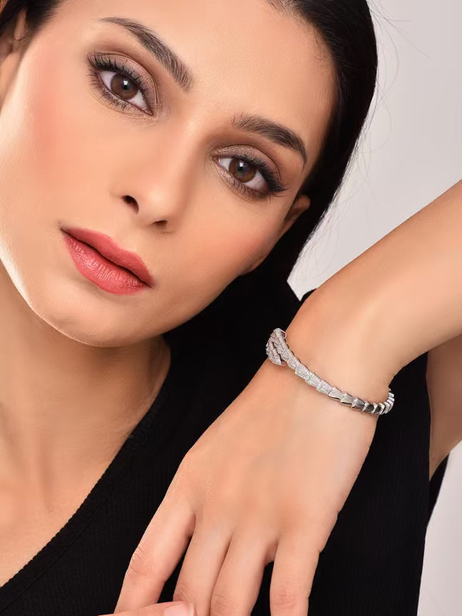 Serpent Shaped  Adjustable Bangle