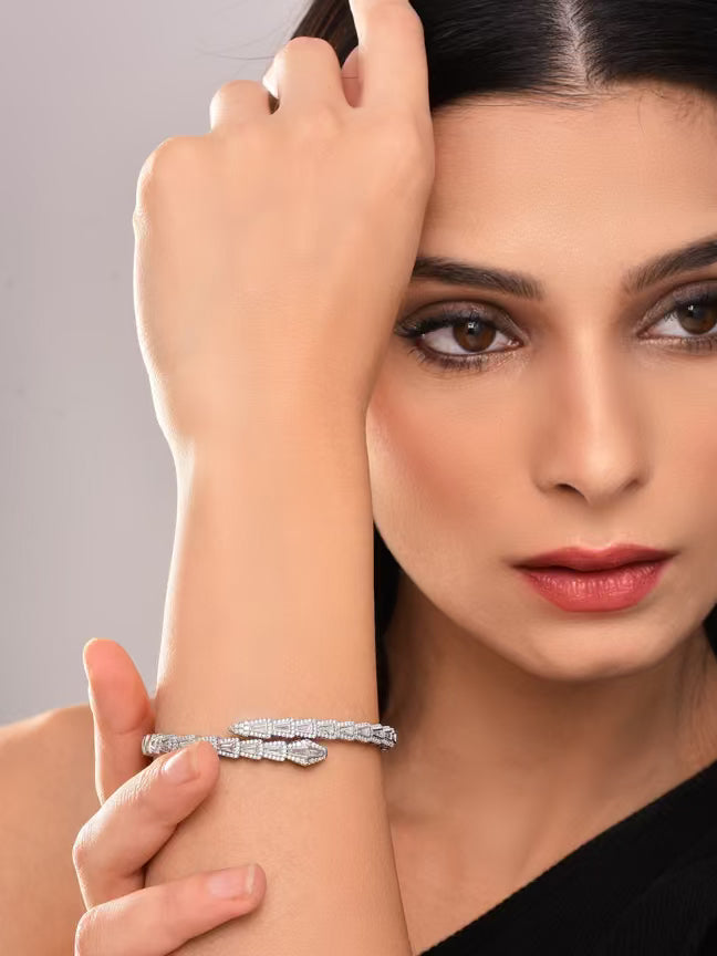 Serpent Shaped  Adjustable Bangle