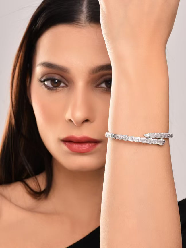 Serpent Shaped  Adjustable Bangle