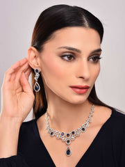 Twilight Blue Diamond Necklace Set