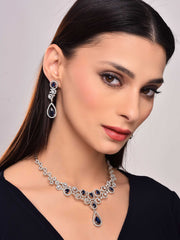 Twilight Blue Diamond Necklace Set