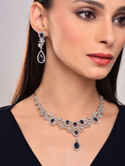 Twilight Blue Diamond Necklace Set