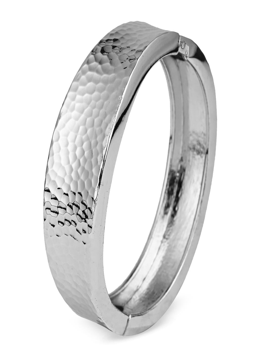 Classic Silver-Tone Minimal Bangle
