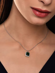 Emerald Pendant Necklace