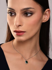 Emerald Pendant Necklace