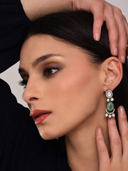 Pastel Green Kundan Drops