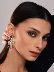 Ruby Kundan Drop Earring