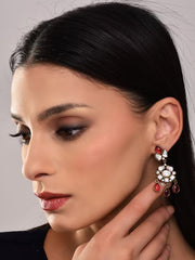 Ruby Kundan Drop Earring