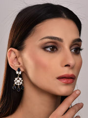 Blue Kundan Drop Earring