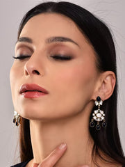 Blue Kundan Drop Earring