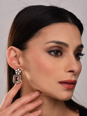 Ruby Kundan Drop Earring