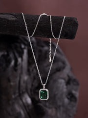 Emerald Pendant Necklace