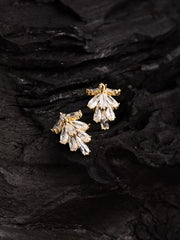 Shrub Shaped Gold Studs