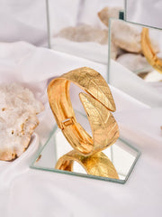 Leaf Gold Bangle