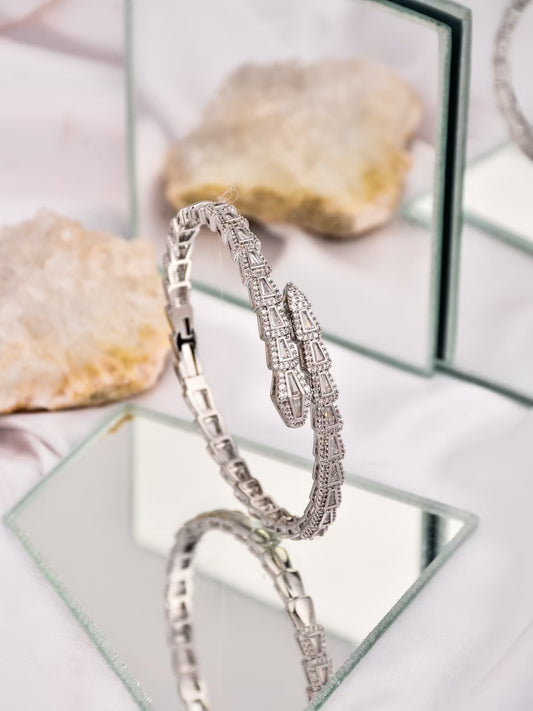 Serpent Shaped  Adjustable Bangle