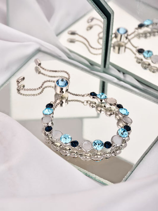 Blue Stone Adjustable Bracelet