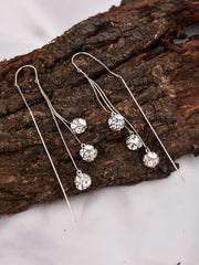 Contemporary Fish Hook Drop Earring