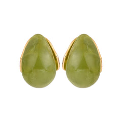 Olive Green Dripping Earring