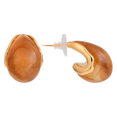 Amber Dripping Earring