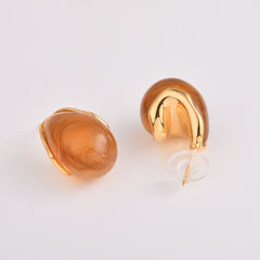 Amber Dripping Earring
