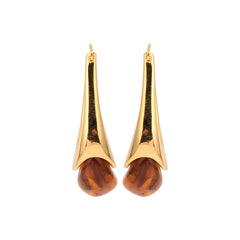 Amber Jelly Hoops Earring