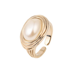 Gold Pearl Ring