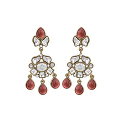 Ruby Kundan Drop Earring