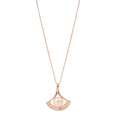 Pearl & Diamond Pendant Necklace